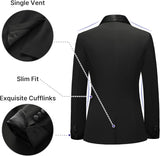 Women's Pants Suit 2 Piece Set Smil Fit Jacket Shawl Sollar Blazer Dress for Women