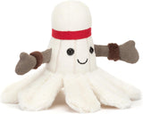 Jellycat Amuseables Tennis Ball Stuffed Toy, 3.5 inches - Tennis Ball Plush for Sports Fans