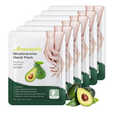 LZYLLS 6 Pairs Hand Masks Moisturizing Gloves, Hydrating Hand Mask Moisturizer Gloves Care for Dry Cracked Hands, Smooth Long Lasting Soft Firming Hand Mask Gift Set for Men Women（A