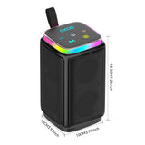 KP-562 Portable Mini Bluetooth Speaker Dual-Magnet Subwoofer RGB Lighting Wireless TF Card Support Hot-Selling Cross-Border Item