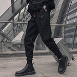 Mens Fleece-Lined Extra-Thick Slim-Fit Cargo Pants With Drawstring Hems