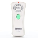 Anderic Substitute for allen + roth UC7080T1 Ceiling Fan Remote Control [RR7080T]