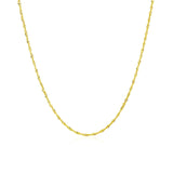 10k Yellow Gold Singapore Chain 1.0mm