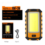Multifunctional Work Light Far And Near Double Light Emergency Outdoor Lighting Magnetic Suction