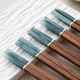 Chicken-wing Wood And Red Sandalwood Premium Natural Solid-wood Chopsticks