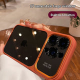 All-inclusive Large-view Window Phone Case With A Built-in Camera Shutter Button
