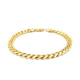 5.8mm 14k Yellow Gold Solid Miami Cuban Bracelet