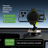 Vacuum-Suction Car Navigation Bracket With Anti-Shake Magnetic Attachment