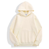 16.9oz 480gsm Heavy Weight Cotton Plus Velvet Hooded Sweater Men Thickened Tight Polar Fleece Pullover Hoodie Women Sweatshirt