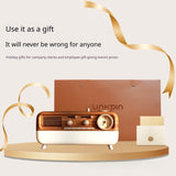 Retro Ambience Light Portable Alarm Clock Speaker
