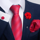 Men's Tie Suit Pocket Square Combo 8