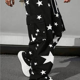 Mens Loose Fit Work Pants With A Drawstring