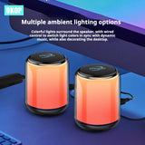 KP-550 Bluetooth Speaker With RGB Ambient Lighting Cross-Border Bestseller Low-Latency Desktop Stereo Speakers With Deep Bass