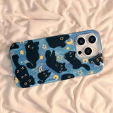 Phantom Cat Compatible Phone Hard Case New Feather Yarn Design
