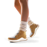 Women's Waterproof Ankle Winter Boots, Lace-Up, Anti-Slip