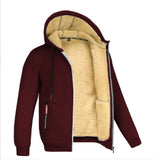 Lamb Fleece Thickened Sports Casual Thickened Hooded Jacket