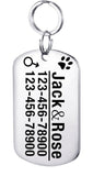 Personalized Dog ID Tag Stainless Steel Pet ID Tag