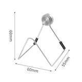 Stainless Steel Kitchen Punch Free Wire Ball Drain Rack With Magnetic Sponge