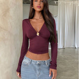 Fashionable And Sexy Long Sleeve Womens Top
