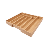 Better Homes & Gardens Natural Bamboo Expandable Silverware Organizer, 13.98 x 10.04-15.35 x 1.97 inches