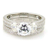 1.05ct Engagement Ring Set 18KT White Gold