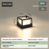 Outdoor Aluminum Wall Pillar Lamp