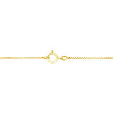 14K Yellow Gold 1.00 Cttw Brilliant Round-Cut Diamond 7 Stone Floral Cluster 18" Pendant Necklace (H-I Color, SI2-I1 Clarity)