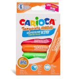 Carioca Temperello Stick Coloring Pens Set - 6 Pieces, Vibrant Coloring Tools for Kids