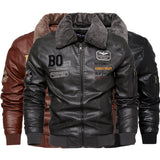 Foreign Trade New Men's Casual Fashion Leather Slim Fit Leather Jacket Coat