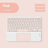 Bluetooth Keyboard With Touch For Mobile Phone Tablet Wireless Rechargeable