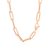 14K Rose Gold Wide Paperclip Chain (6.1mm)