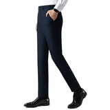 Mens Drapey Dress Pants Business-Casual Formal Wear