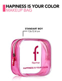 Flormar Happiness Is Your Color Pink Clear Makeup Bag