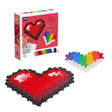 Plus Plus - 250 Piece Heart-Shaped Puzzle Toy for Kids - Educational and Creative Play