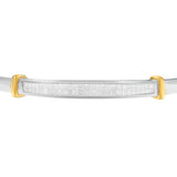 14K Two-Toned Gold Princess Cut Diamond Fashion Bangle (1 cttw, H-I Color, SI1-SI2 Clarity)