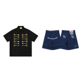 American-style Retro Loose-fit Short-sleeve T-shirt For Spring And Summer