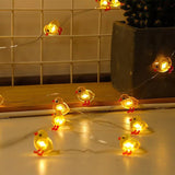 Rabbit Carrot Chick And Easter Egg Battery-Powered Copper Wire Lights For Easter Decorations
