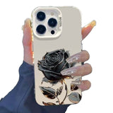 Black Gold Rose 17 Pro Max Phone Case
