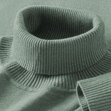 Mens Thermal Turtleneck Sweater For Layering Under Knitwear