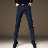 High-end Wrinkle-free Dress Pants Mens Business Slim-fit Tapered-leg Style