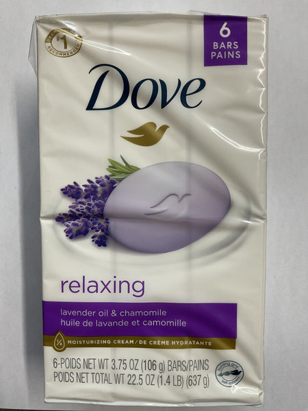 Dove Beauty Bar - relaxing- 3.75 Oz - 6 Ct - 1 Pack