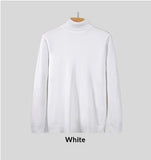 Mens Loose-fitting Warm Turtleneck Knit Sweater