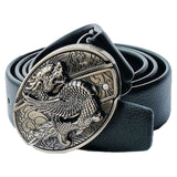 Smooth Buckle For Self-defense Trendy Punk-style Belt Buckle With A Distinctive Look