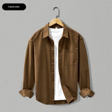 Loose-fitting Versatile Long-sleeve Cotton Shirt