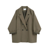 Korean Style Thin Looking Fashion Ins Vintage Blazer
