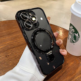 Electroplated Magnetic Suction Bracket Phone Case