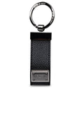 Dolce & Gabbana Black Leather Dauphine Keyring Men