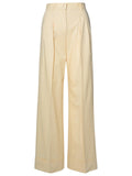 The Andamane 'Nathalie' Ivory Wool Blend Trousers Women