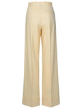 The Andamane 'Nathalie' Ivory Wool Blend Trousers Women