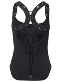 The Attico Black Cotton Top Women